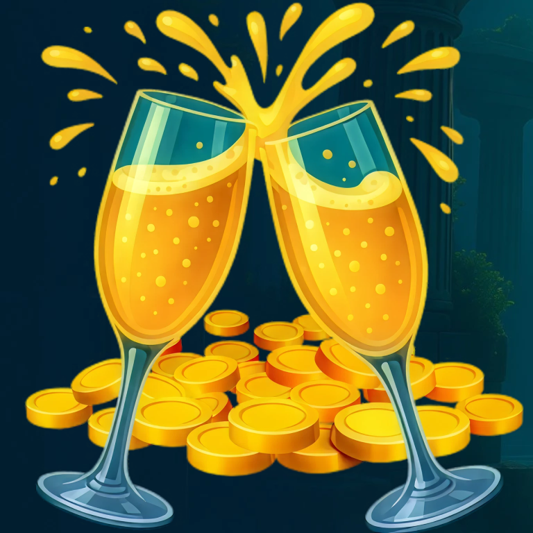Loyalty rewards tier badge with Sweeps Coins icons